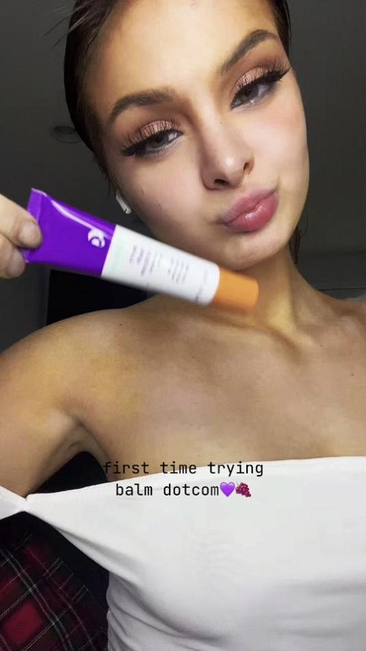 Brighton Sharbino × Glossier · Balm Dotcom